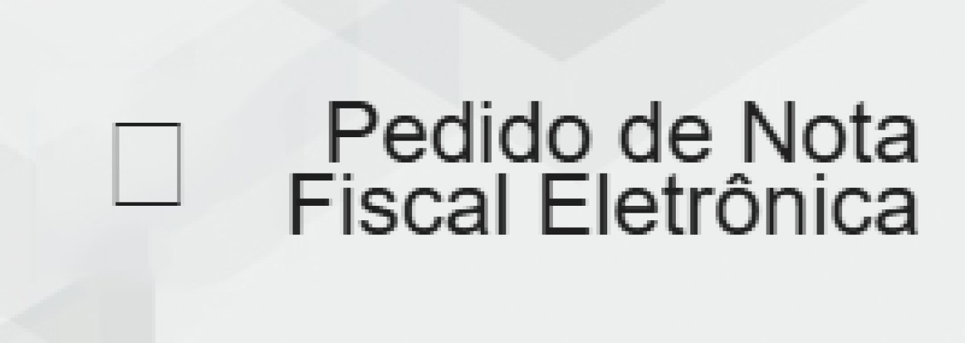 Pedido de Nota Fiscal Eletrônica
